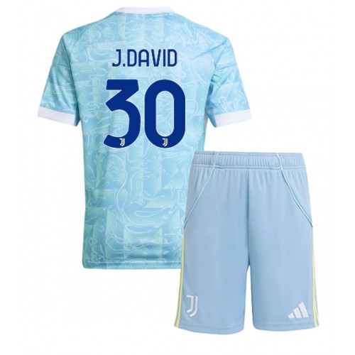 Juventus Jonathan David #30 Bortaställ Barn 2025-26 Kortärmad (+ Korta byxor) Juventus Jonathan David #30 Bortaställ Barn 2025-26 Kortärmad (+ Korta byxor)